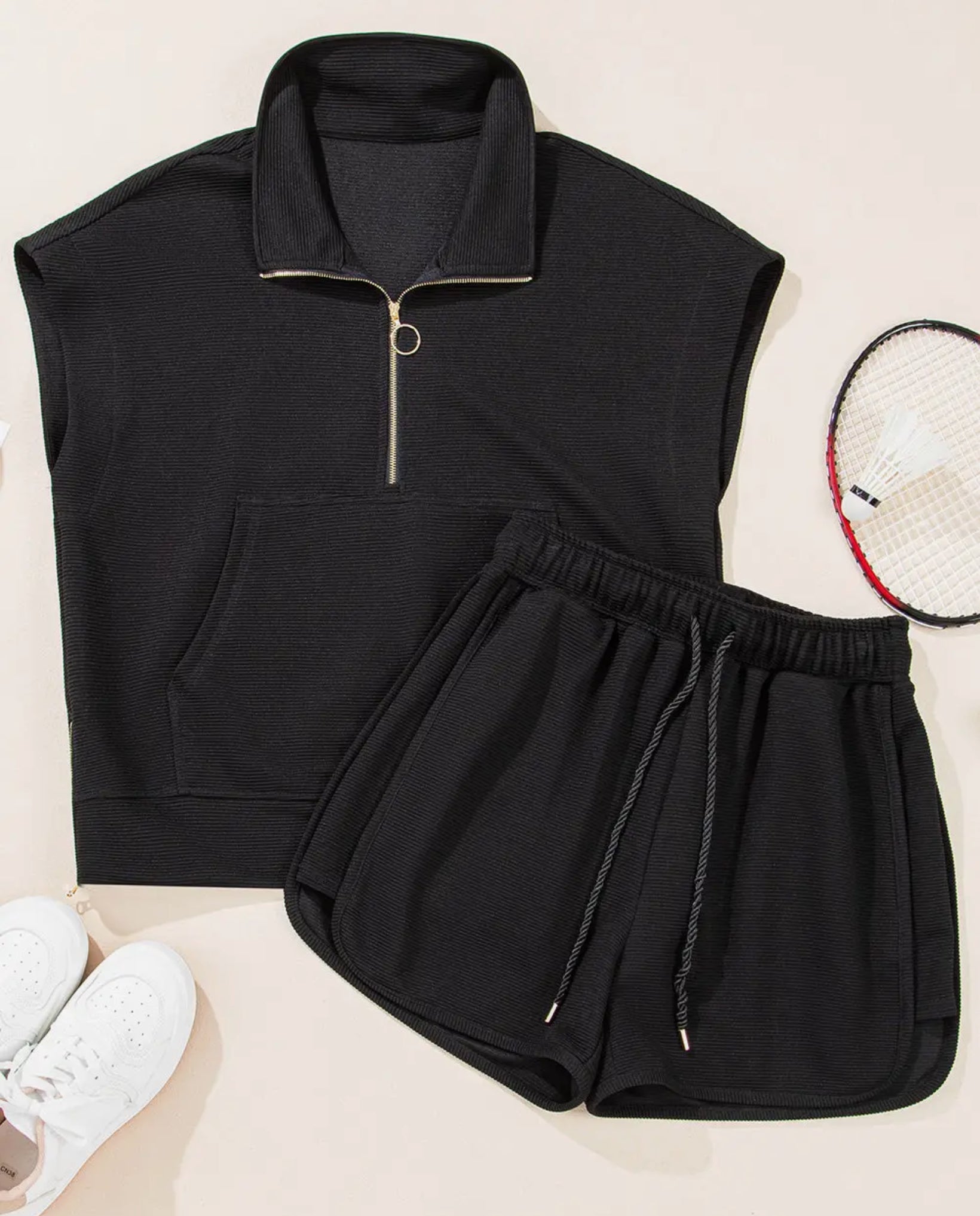 ✨ On The Go Half-Zip Set