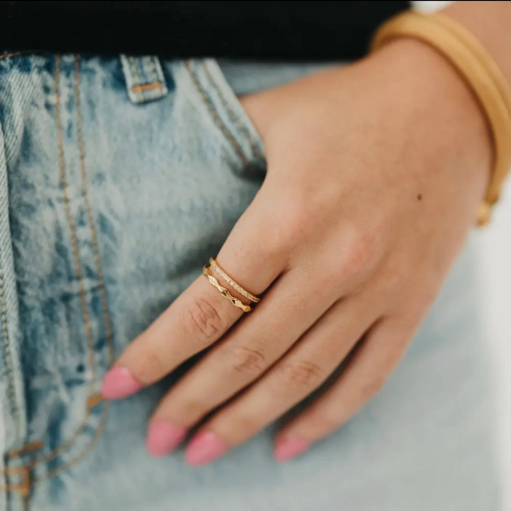 ✨ Boho Glam Ring-Waterproof