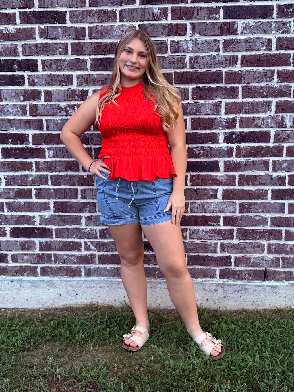 Ruby Ruffle Tank