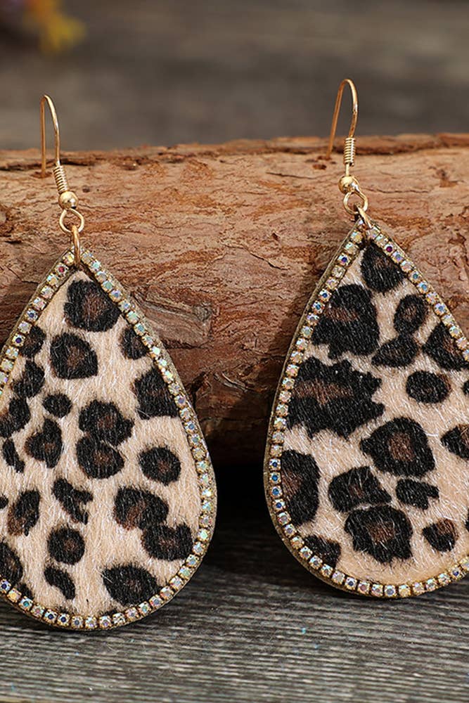 Hairy Leopard Earrings