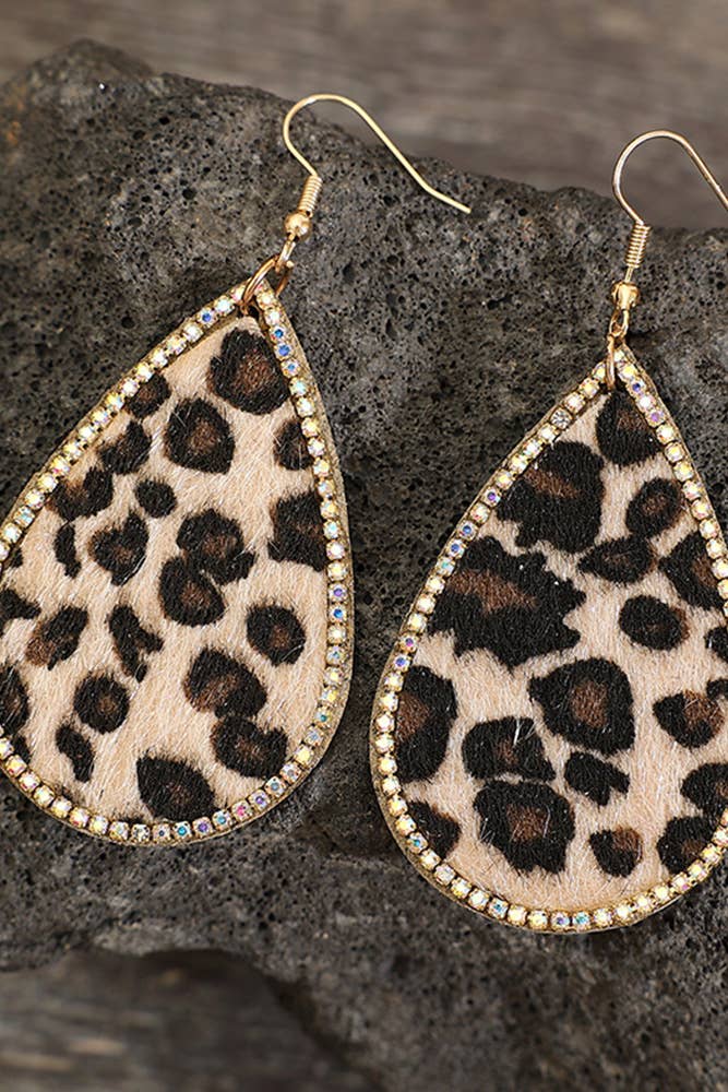 Hairy Leopard Earrings