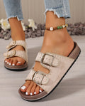 🤍 Desert Bloom Buckle Sandals