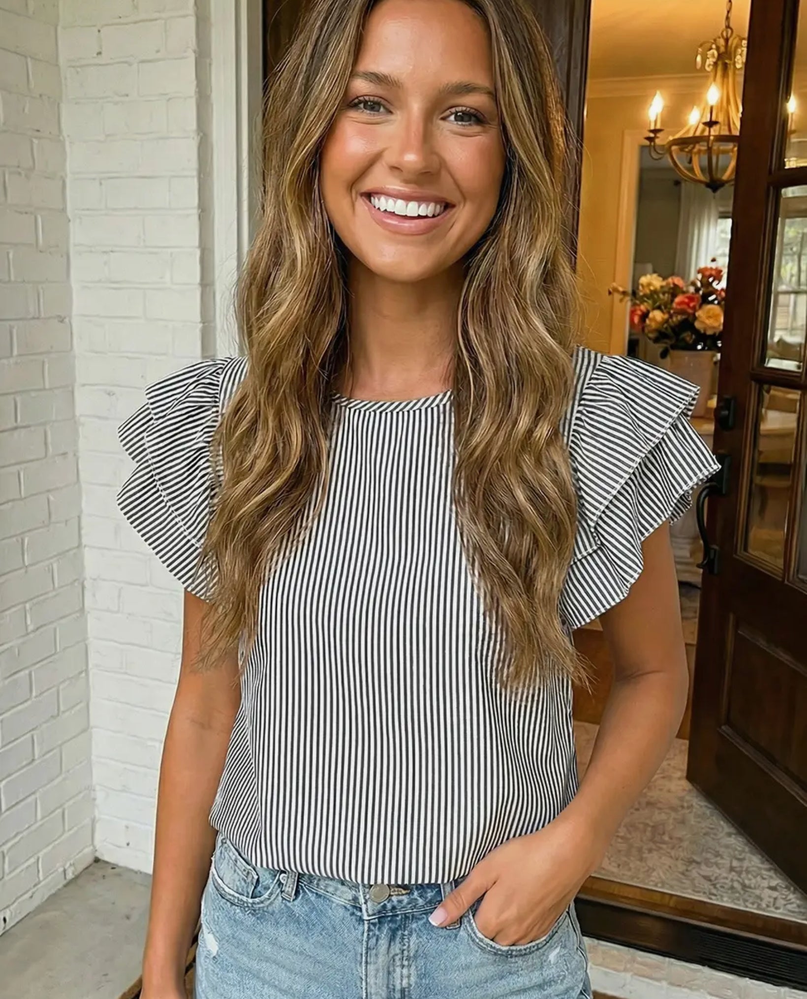 ✨ Classic Charm Stripe Blouse -PRE-ORDER