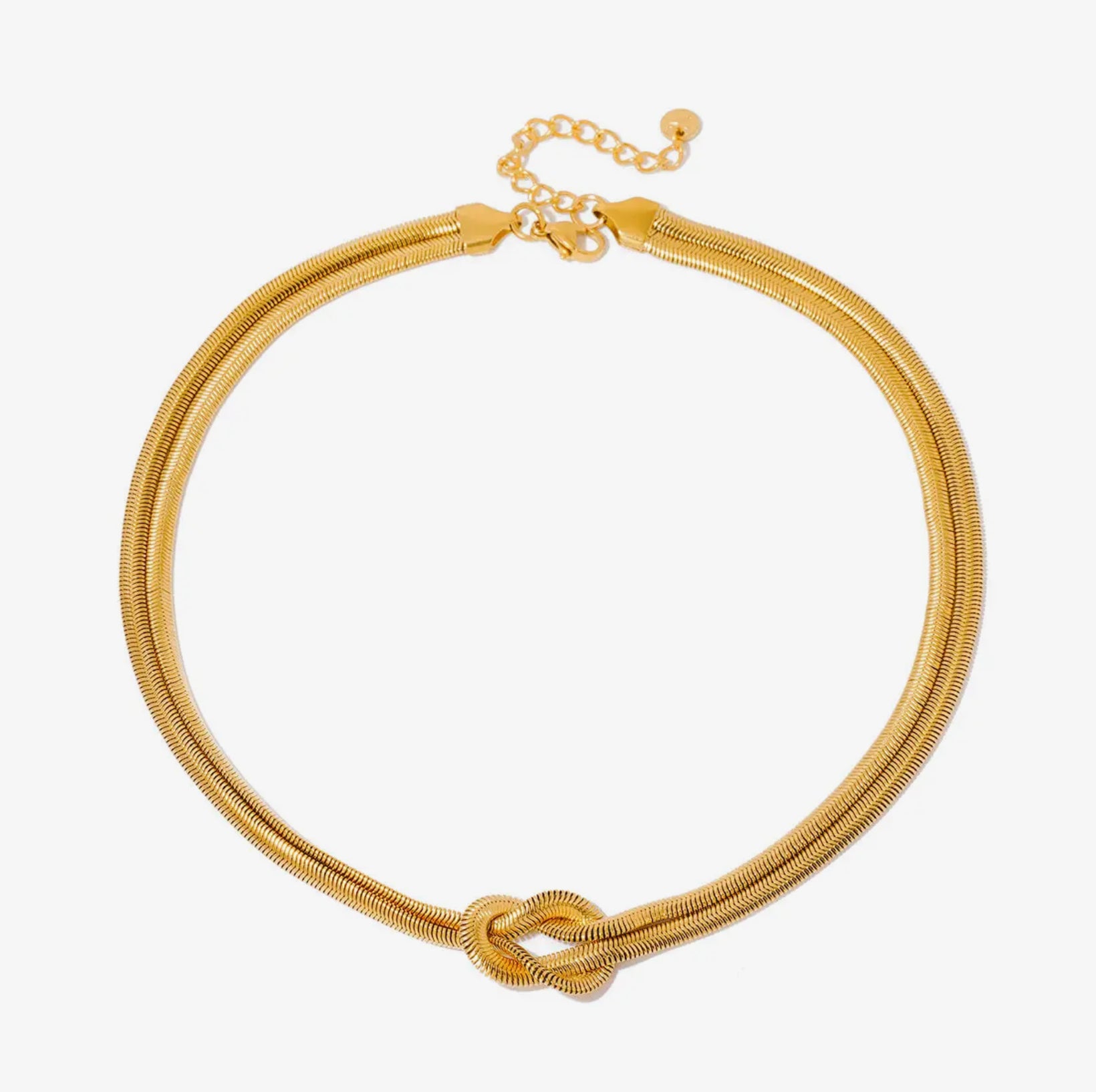 ✨ Golden Grace Knot Waterproof Necklace
