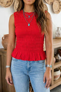 Ruby Ruffle Tank