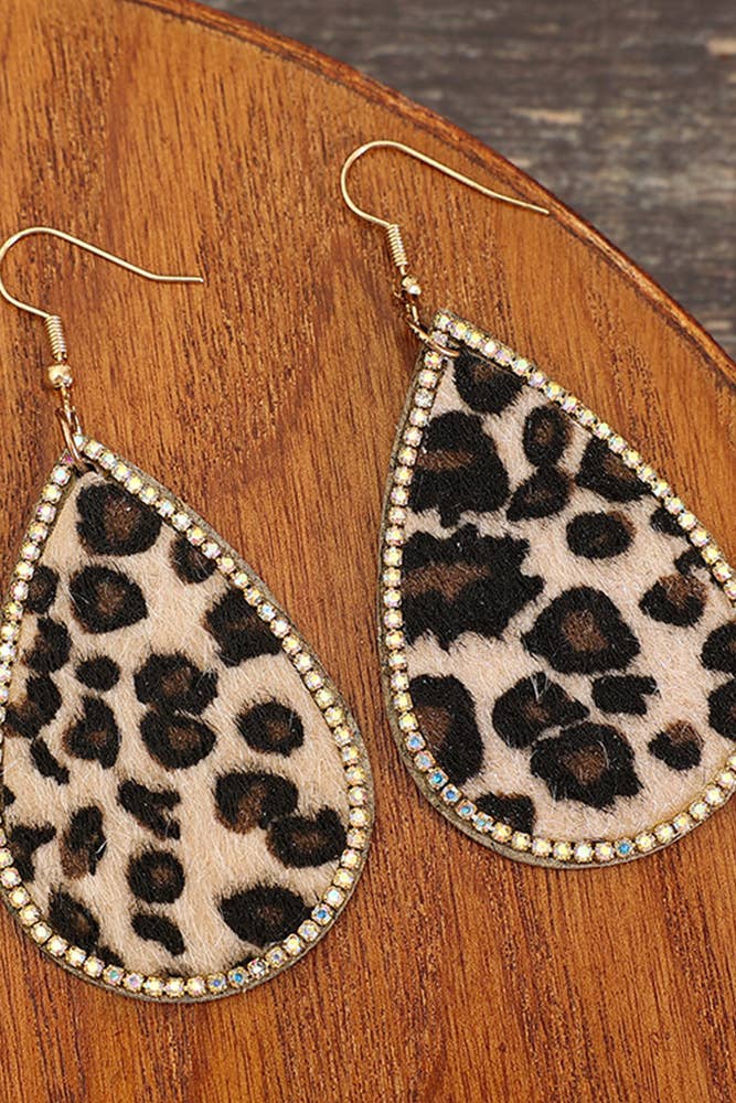 Hairy Leopard Earrings