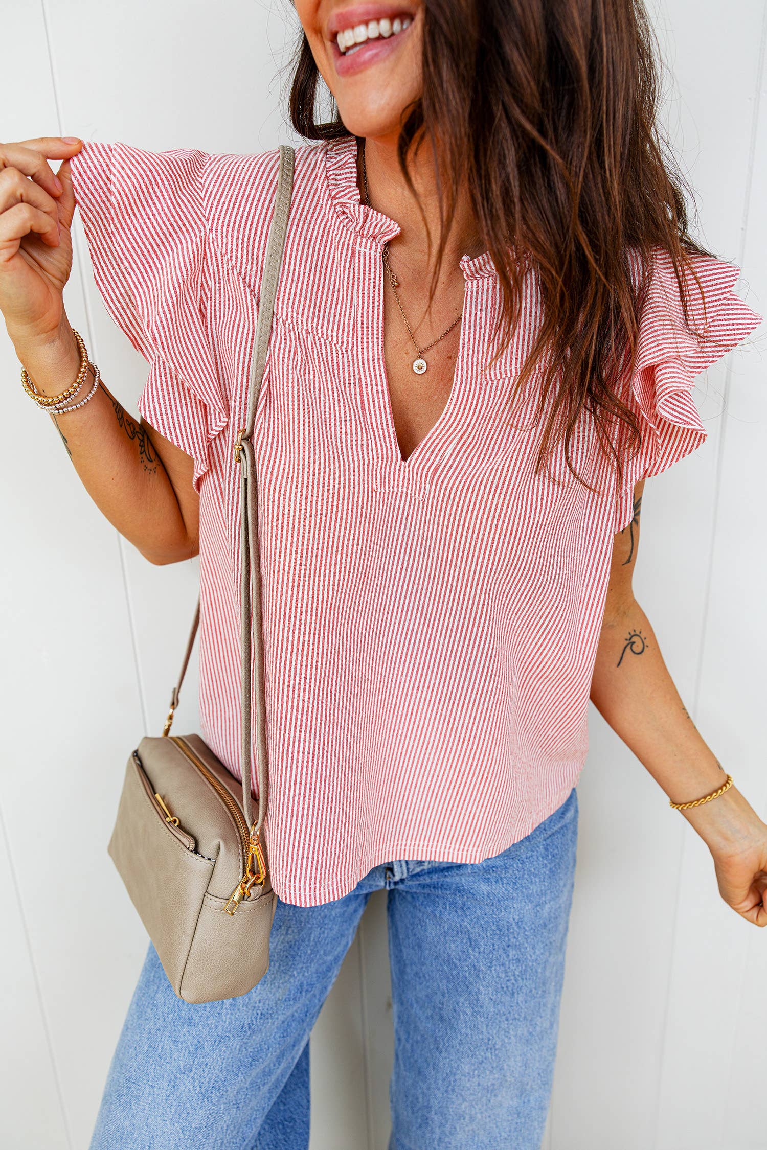 Blush &  Bloom Ruffle Blouse